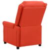 vidaXL Fauteuil de massage électrique Rouge Similicuir