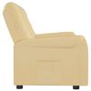 vidaXL Fauteuil de massage inclinable et porte-gobelet 2 places crème
