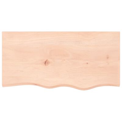 vidaXL Dessus de table 80x40x(2-4) cm bois de chêne massif non traité