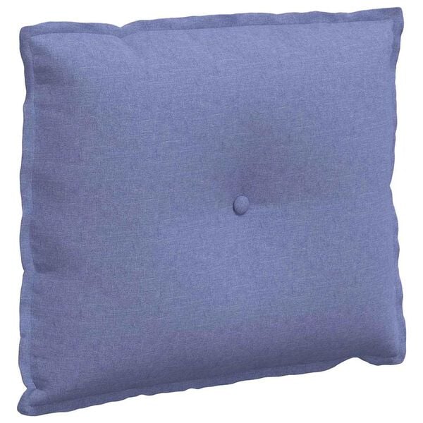 vidaXL Coussin de Dos Bleu denim 60 x 19 x 50 cm tissu