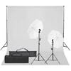 vidaXL Kit de studio photo avec &eacute;clairage et toile de fond