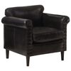 vidaXL Chaise de canap&eacute; noir cuir v&eacute;ritable