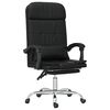 vidaXL Fauteuil de massage inclinable de bureau noir similicuir