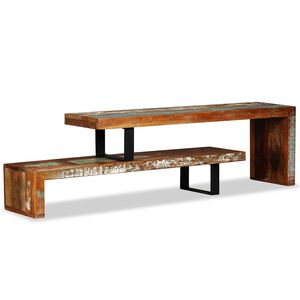 vidaXL Meuble TV Bois de r&eacute;cup&eacute;ration massif
