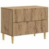 vidaXL Table de chevet Ch&ecirc;ne artisanal 62 x 34,5 x 48 cm