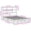 vidaXL Lit biblioth&egrave;que sans matelas blanc 140x200 cm bois massif