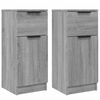 vidaXL Buffets 2 pcs Sonoma gris 30x30x70 cm Bois d'ing&eacute;nierie