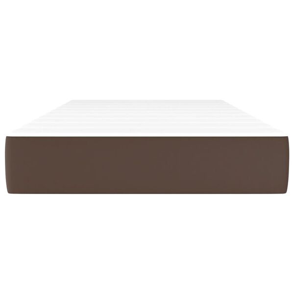 vidaXL Matelas de lit &agrave; ressorts ensach&eacute;s fermet&eacute; moyenne Marron 100x200x20 cm