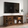 vidaXL Meuble TV ch&ecirc;ne marron 102x35,5x47,5 cm bois d'ing&eacute;nierie
