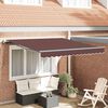 vidaXL Auvent rétractable automatique marron 300x250 cm