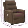 vidaXL Fauteuil de massage Marron Tissu
