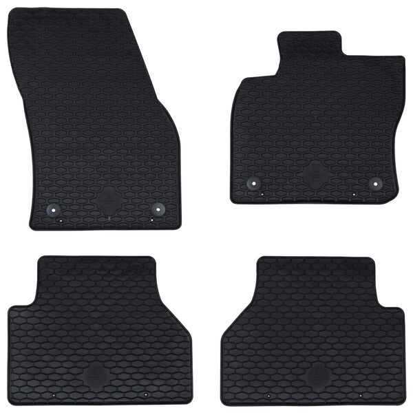 vidaXL Tapis de voiture 4 pcs Noir Adapt&eacute; pour VW CADDY 2020-