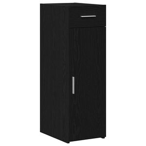 vidaXL Buffet avec tiroir Ch&ecirc;ne noir 30 x 42,5 x 93 cm
