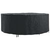 vidaXL Housse pour meubles Noir 244 x 244 x 85 cm Tissu Oxford 420D