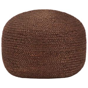 vidaXL Pouf fait &agrave; la main Marron 40 x 45 cm Jute