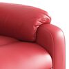 vidaXL Fauteuil inclinable Rouge Similicuir