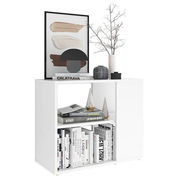 vidaXL Armoire latérale Blanc 60x30x50 cm Aggloméré