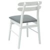 vidaXL Chaise de salle &agrave; manger 2 pcs Blanc et Gris