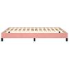 vidaXL Cadre de lit sans matelas rose 140x200 cm velours