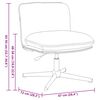 vidaXL Chaise pivotante de bureau Marron Tissu