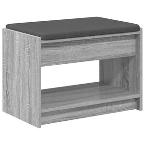 vidaXL Banc d'entr&eacute;e Gris Sonoma 63 x 38 x 45 cm