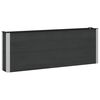 vidaXL Jardini&egrave;re sur&eacute;lev&eacute;e Noir 200 x 30 x 72 cm WPC et Aluminium