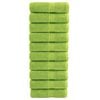 vidaXL Serviettes de toilette Premium SOLUND 10 pi&egrave;ces Vert pomme 30 x 30 cm 600 g/m&sup2;