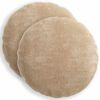 vidaXL Housse de coussin 2 pc HEERLEN Taupe &Oslash; 40 cm Tissu Chenille