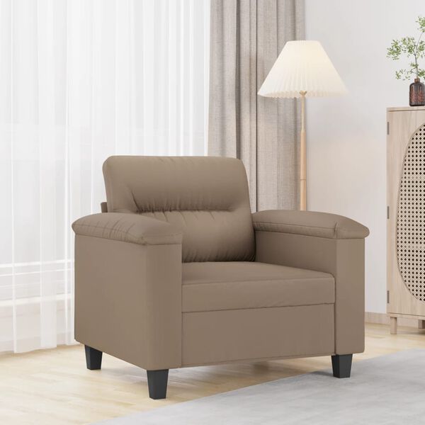 vidaXL Fauteuil Cappuccino 60 cm Similicuir