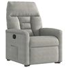vidaXL Fauteuil inclinable gris clair tissu microfibre