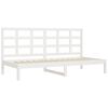 vidaXL Lit de jour sans matelas blanc 80x200 cm bois de pin massif