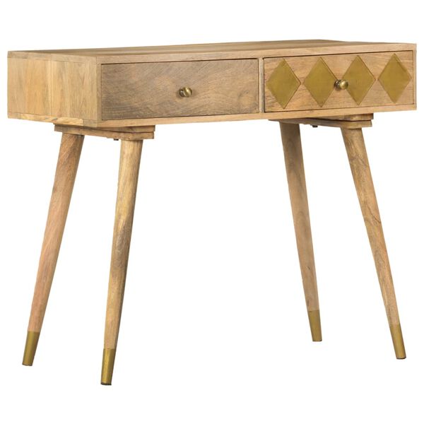 vidaXL Table console 89x44x75 cm Bois de manguier massif