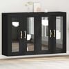 vidaXL Cabinets muraux 2 pcs Ch&ecirc;ne noir 69,5 x 34 x 90 cm