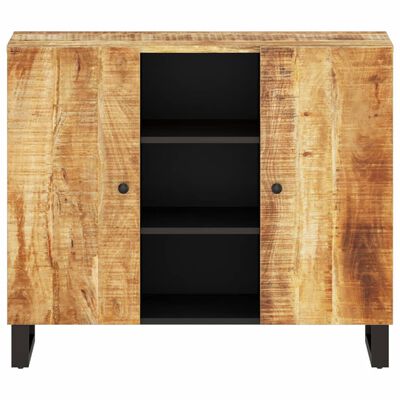 vidaXL Buffet avec 2 portes 90x33x75 cm bois massif de manguier