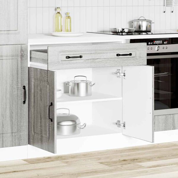 vidaXL Armoire de cuisine Kalmar sonoma gris bois d'ing&eacute;nierie