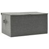 vidaXL Boîte de rangement Tissu 50x30x25 cm Anthracite