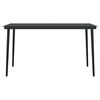 vidaXL Ensemble &agrave; manger de jardin et coussins 5 pcs noir rotin verre
