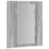 vidaXL Armoire à miroir LED de salle de bain sonoma gris 40x12x45 cm
