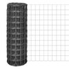 vidaXL Cl&ocirc;ture euro Acier 10 x 1 m Gris
