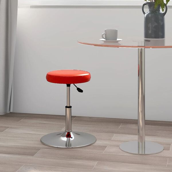 vidaXL Tabouret de bar Rouge Similicuir