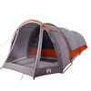 vidaXL Tente familiale tunnel 8 personnes gris imperm&eacute;able