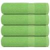vidaXL Essuie-mains FROGN 4 pcs vert pomme 50x100 cm 360 g/m&sup2;
