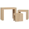 vidaXL Tables basses gigognes 3 pcs chêne sonoma bois d'ingénierie