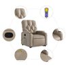 vidaXL Fauteuil inclinable de massage Cappuccino Similicuir