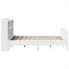 vidaXL Lit biblioth&egrave;que sans matelas blanc 150x200 cm bois pin massif