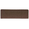vidaXL Tapis d'escalier 30 pi&egrave;ces 65 x 21 x 4 cm Marron caf&eacute; Bord rectangulaire