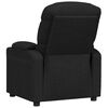 vidaXL Fauteuil Noir Tissu