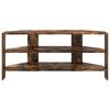 vidaXL MeubleTVd'Angle Chêne fumé 102x40,5x45cm Bois d'ingénierie