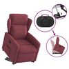 vidaXL Fauteuil inclinable rouge bordeaux tissu