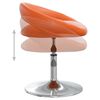 vidaXL Chaises &agrave; manger pivotantes lot de 2 orange similicuir